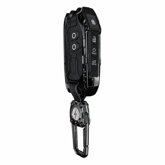 Transformer Metal Key Cover Compatible For Kia Carens Clavis, Seltos, Sonet 2023 facelift (4 Button Smart Key)