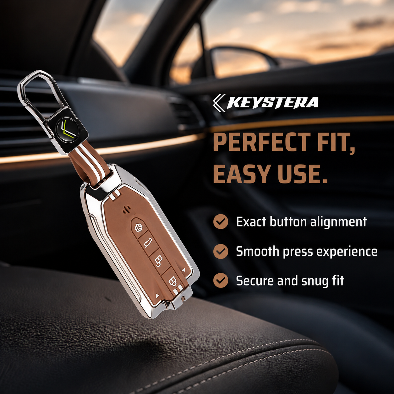 Metal Silicone Key Cover with keychain Compatible For Mahindra XEV 9e, BE 6e & 7XO (6 Button) (Copy)