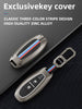 Metal Silicone Car Key Cover Compatible For Suzuki: Baleno, Ciaz, Ignis, S-Cross, Grand Vitara, Brezza & Toyota Urban Cruiser (3 Button smart key)