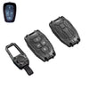 Luxury Waterproof Transformer Metal Car Key Cover For Tata: Nexon, Harrier,Tiago, Tigor BS6, Tigor EV, Safari 2021, Altroz, Safari Gold, Gravitas, Punch (4 button smart key)