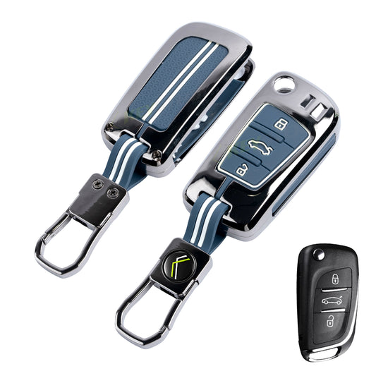 Metal Key Cover With Key Chain Compatible With B11 DS Flip Key
