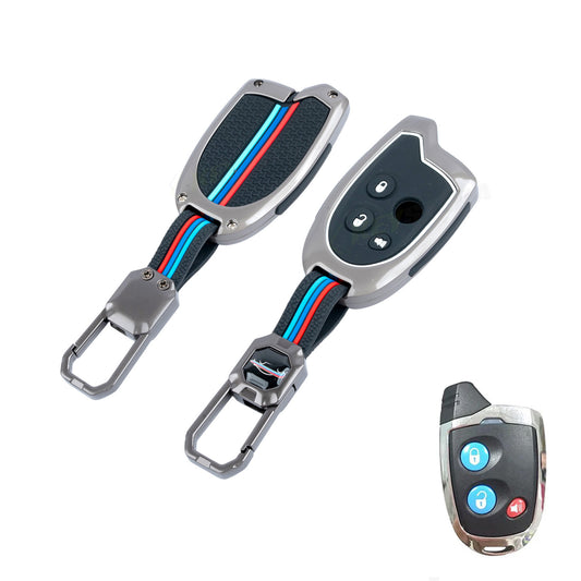 Metal Silicone Key Cover Compatible for Suzuki Nippon 3-Button Smart Key