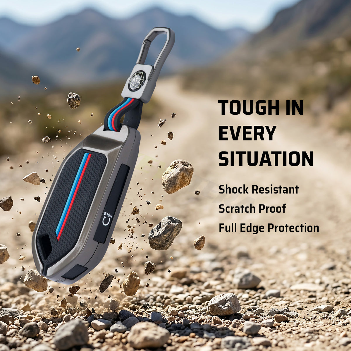 Metal Silicone Car Key Cover Compatible For New Kia Seltos 2026 | Syros | EV6 EV9 - 4 Button Smart Key