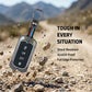 Metal Silicone Key Cover Compatible for Tata Sierra 2025, Curvv, Curvv EV (4 Button Smart Key)