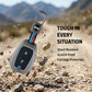 Metal Silicone Key Cover Compatible for Renault Triber | Kwid | Duster | Datsun redi-GO Flip type Key