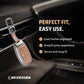 Metal Leather Brown Car Key Cover Compatible For Hyundai : i20, Kona, Verna 2018 onwards (3 button smart key)