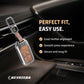 Metal Leather Brown Key Cover Compatible For Honda: Elevate, City, Jazz, Amaze, Accord, BR-V, CR-V, WR-V, Civic (2 button smart key)