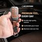 Metal Leather Brown Car Key Cover Compatible For Honda : City, Civic, Jazz, Brio, Amaze, Cr-v, Wr-v, Br-v, Mobilio (4B Smart Key)