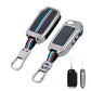Metal Silicone Car Key Cover Compatible For kia : Seltos, Sonet, Carens, Carens Clavis (3 Button Flip Key)