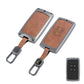 Metal Silicone Key Cover Compatible For Renault Triber | Kiger | New Kwid Smart Key