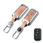 Metal Leather Brown Key Cover Compatible For Suzuki : Baleno, Swift, Ertiga, XL6, DZire, Fronx, Scross, Celerio, Ciaz, Brezza, Grand Vitara, Jimny, Ignis