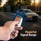 Metal Leather Brown Car Key Cover Compatible For MG Hector | MG Windsor | MG Astor | MG Gloster 3 Button smart key)