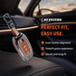 Metal Key Cover Compatible For Toyota: Innova Crysta, HyCross, Hilux, Fortuner, Legender, Land Cruiser, Camry (3 button smart key)