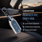 Metal Silicone Key Cover with keychain Compatible For Mahindra XEV 9e, BE 6e & 7XO (6 Button)