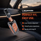 Metal Sapphire Key Cover With Key Chain Compatible with Toyota: Innova Crysta, Corolla Altis. (3 button flip key)