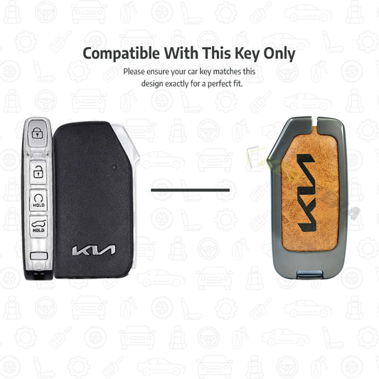 Kia Carens Clavis, Seltos, Sonet 2023 facelift 4 Button Smart Key cover