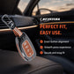 Metal Sapphire Key Cover With Key Chain Compatible with Hyundai: Alcazar, Creta 2021 onwards (4 button smart key)