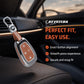 Metal Key Cover Compatible For Tata: Nexon, Harrier,Tiago, Tigor BS6, Tigor EV, Safari 2021, Altroz, Safari Gold, Gravitas, Punch (4 button smart key)