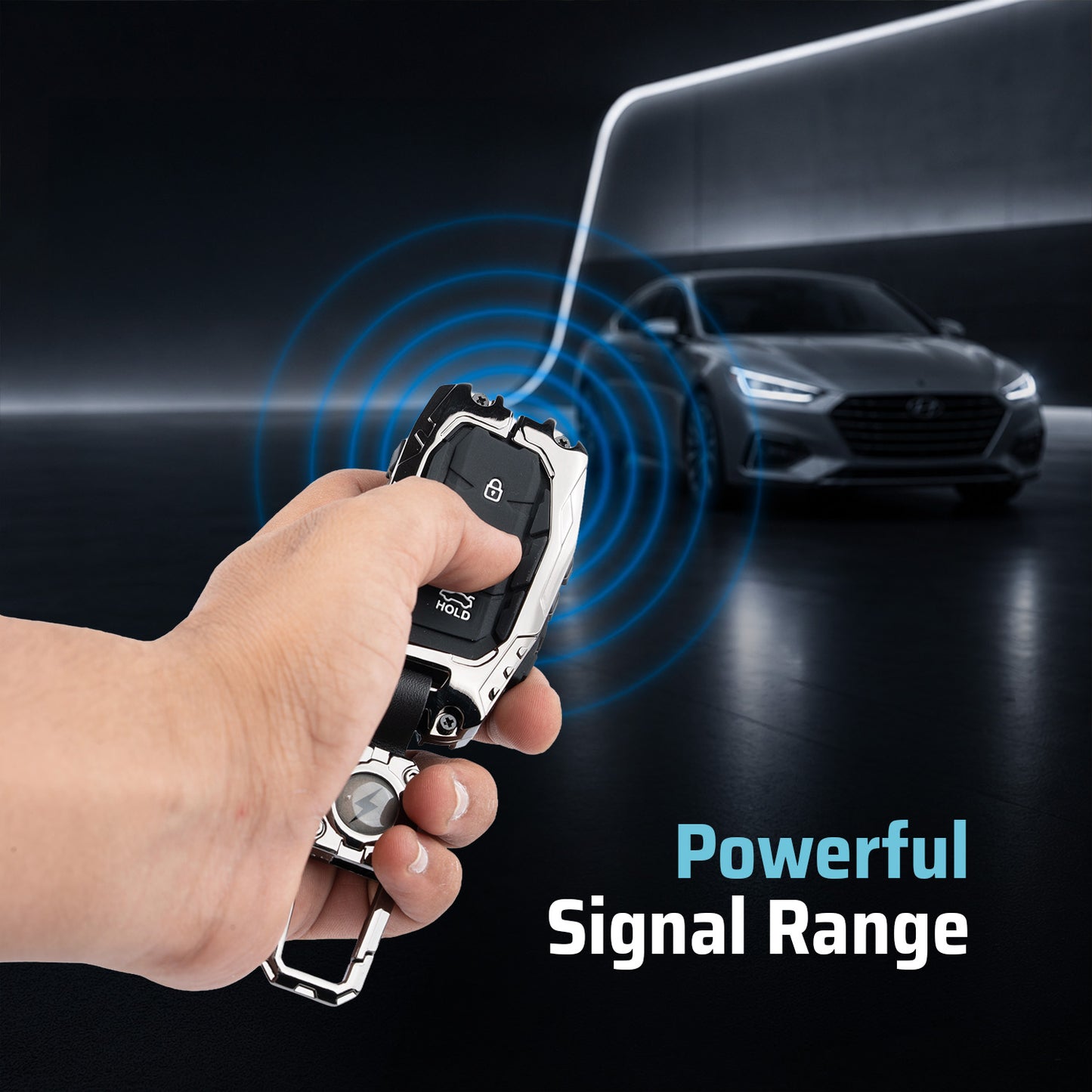 Transformer Metal Key Cover Compatible For Hyundai: i20, Creta, Venue, Tucson, Alcazar, Verna, Xcent, Aura, Elantra, Nios, I-10 Grand,Exter