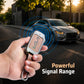 Metal Leather Brown Car Key Cover Compatible For kia : Seltos, Sonet, Carens, Carens Clavis  (3 Button Flip Key)