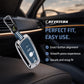 Metal Key Cover With Key Chain Compatible with BMW X-Series | M-Series | 3-Series | 5-Series | 7-Series 4 Button Smart Key