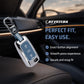 Metal Key Cover With Key Chain Compatible with Tata: Nexon, Harrier, Safari, Altroz, Punch, Tiago, Tigor, Zest, Bolt, Hexa (3 button Flip Key)