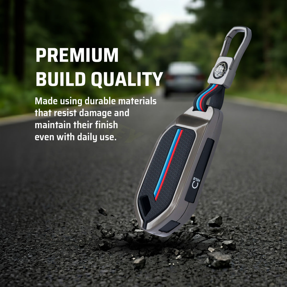 Metal Silicone Car Key Cover Compatible For New Kia Seltos 2026 | Syros | EV6 EV9 - 4 Button Smart Key