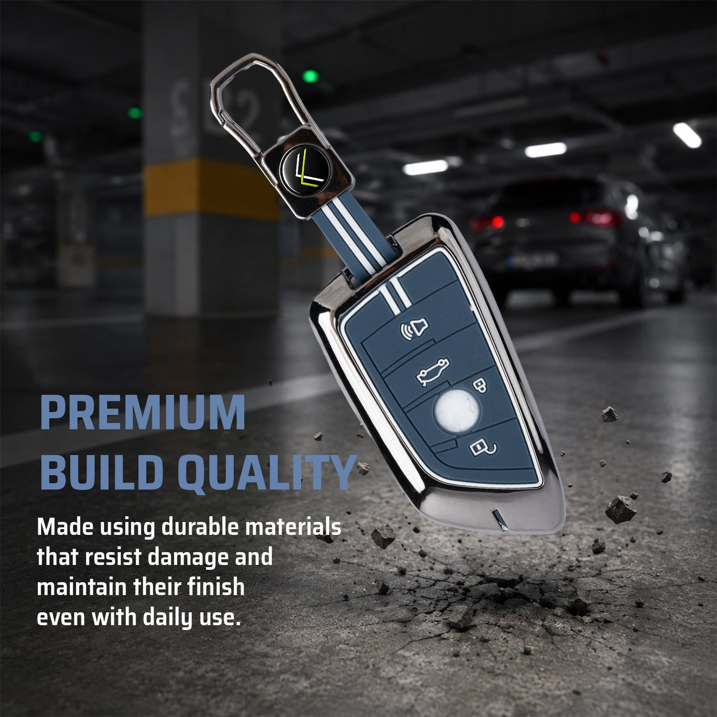 metal silicon Car Key Cover Compatible For BMW X1, X3, X6, X5, 5 Series, 6 Series, 7 Series