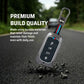 Metal Silicone Key Cover Compatible for Tata Sierra 2025, Curvv, Curvv EV (4 Button Smart Key)