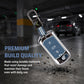 Metal Key Cover Compatible For Mahindra: Thar, Bolero, Scorpio, Scorpio-N, XUV700, XUV400, XUV3x0, XUV300, TUV300, Marazzo (3 button flip key)