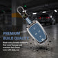 Metal Key Cover Compatible For Tata: Nexon, Harrier,Tiago, Tigor BS6, Tigor EV, Safari 2021, Altroz, Safari Gold, Gravitas, Punch (4 button smart key)