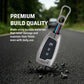 Metal silicon Car Key Cover Compatible For Hyundai Kona, Verna, Tucson, Venue, Aura (3 Button Flip Key)