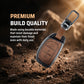 Metal Leather Brown Key Cover Compatible For Hyundai: i20, Creta, Venue, Tucson, Alcazar, Verna, Xcent, Aura, Elantra, Nios, I-10 Grand,Exter