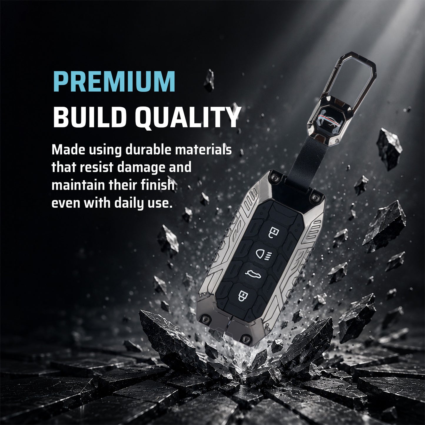 Transformer Car Key Cover Compatible For Tata Sierra 2025, Curvv, Curvv EV (4 Button Smart Key)