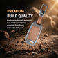 Metal Leather Brown Car Key Cover Compatible For Kia Carens Clavis, Seltos, Sonet 2023 facelift (4 Button Smart Key)