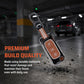 Metal Key Cover With Key Chain Compatible with Tata: Nexon, Harrier, Safari, Altroz, Punch, Tiago, Tigor, Zest, Bolt, Hexa (3 button Flip Key)