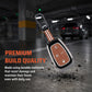 Metal Key Cover Compatible For Tata: Nexon, Harrier,Tiago, Tigor BS6, Tigor EV, Safari 2021, Altroz, Safari Gold, Gravitas, Punch (4 button smart key)