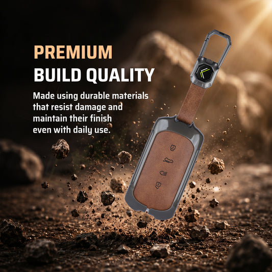 Tata Sierra Smart Plus, Pure Varient metal leather car key cover