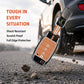 Metal Sapphire Key Cover With Key Chain Compatible withKia Seltos, Kia Sonet,Kia Carens (3 Button Flip Key)
