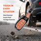Metal Key Cover Compatible For Hyundai: i20, Creta, Venue, Tucson, Alcazar, Grand i10, Verna, Xcent, Aura, Elantra (4 button Smart Key)