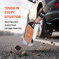 Metal Sapphire Key Cover With Key Chain Compatible with MG Astor, MG ZS EV (3 Button smart key)