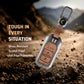 Metal Leather Brown Key Cover Compatible For Honda: Elevate, City, Jazz, Amaze, Accord, BR-V, CR-V, WR-V, Civic (2 button smart key)