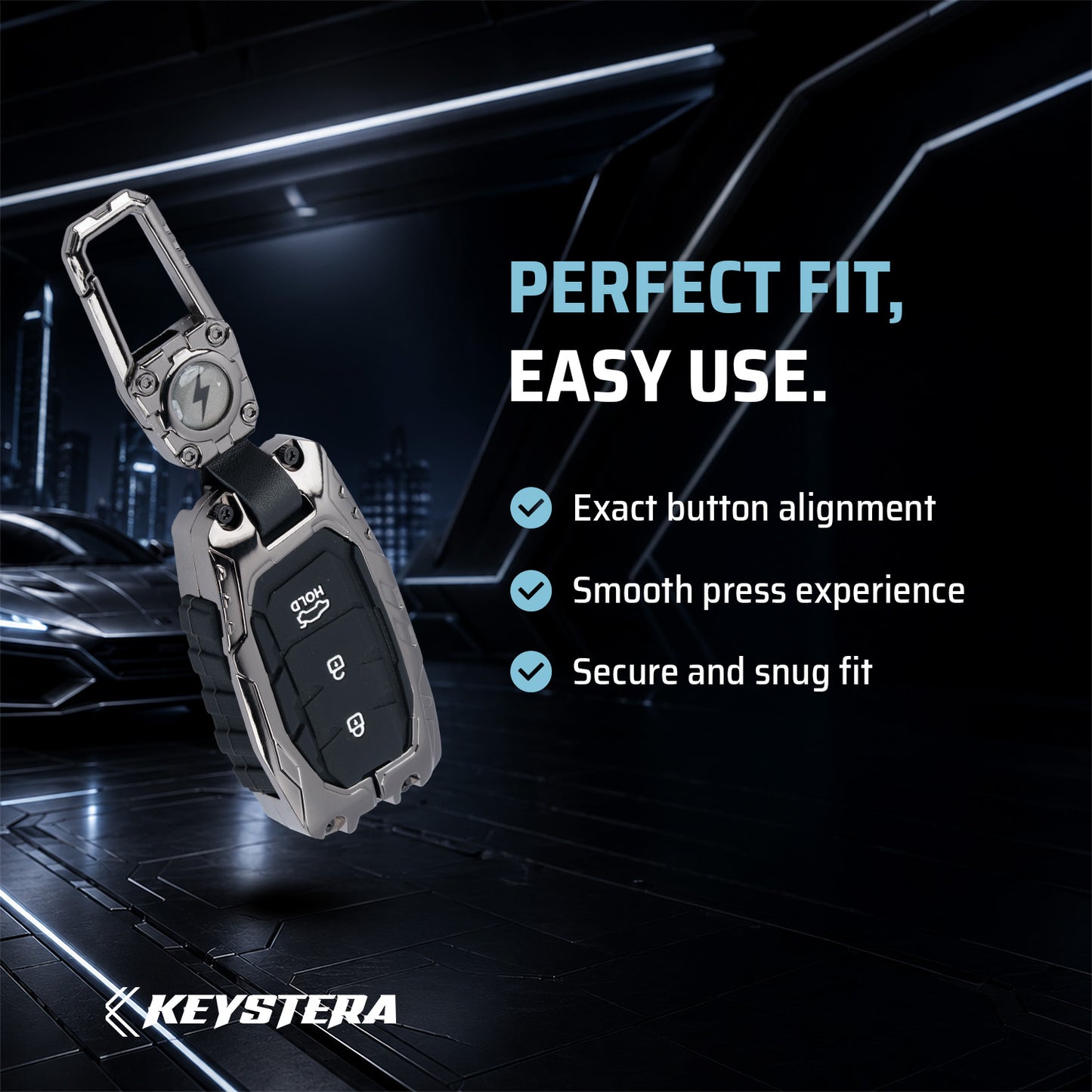 Transformer Metal Key Cover Compatible For Hyundai: i20, Creta, Venue, Tucson, Alcazar, Verna, Xcent, Aura, Elantra, Nios, I-10 Grand,Exter