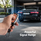 Metal Sapphire Key Cover With Key Chain Compatible with Hyundai : i20, Kona, Verna 2018 onwards (3 button smart key)