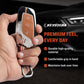 Metal Sapphire Key Cover With Key Chain Compatible with MG Astor, MG ZS EV (3 Button smart key)