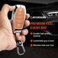 Metal Sapphire Key Cover With Key Chain Compatible with Hyundai: i20, Verna 2023 onwards (4 button smart key)