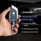Metal Key Cover With Key Chain Compatible With BMW GT-Series | X-Series | M-Series | 3-Series | 5-Series | 7-Series 3 Button Smart Key
