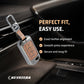 Metal Leather Brown Car Key Cover Compatible For Mahindra: Thar, Bolero, Scorpio, Scorpio-N, XUV700, XUV400, XUV3x0, XUV300, TUV300, Marazzo (3 button flip key)