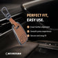 Metal Leather Key Cover For Audi Q5, A5, A8, Q7, A4, A6 (3 button smart key)
