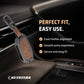 Keystera Metal Leather Brown Car Key Cover Compatible For BMW 7 Series 740i 760i X1 X7 XM IX I7 X3 IX1 X5 Smart Key 4 Button